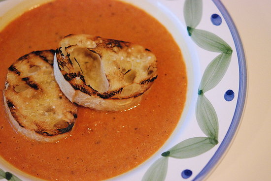 Michael Chiarello's tomato soup with grilled bread