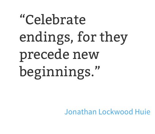 celebrate endings