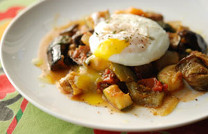 Ratatouille with a Poached Egg